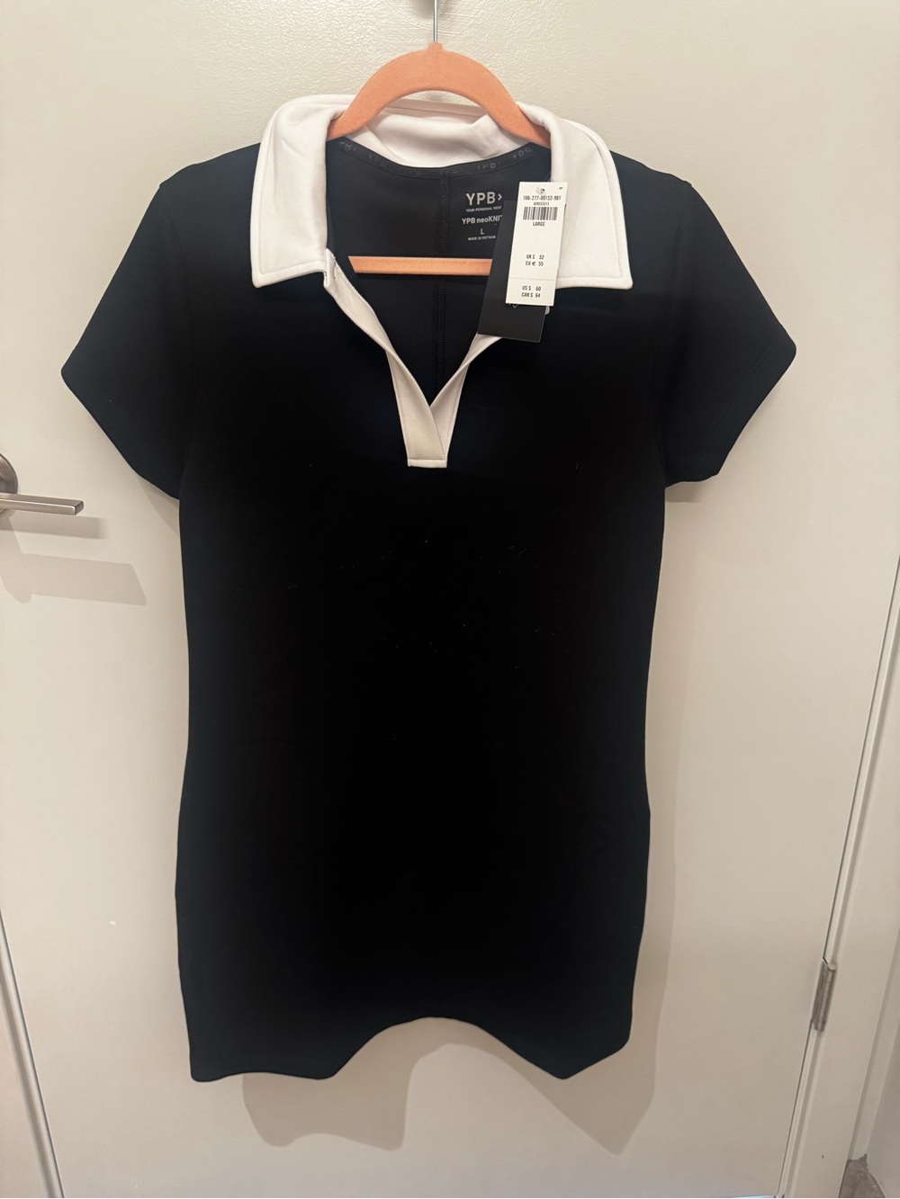 Abercrombie & Fitch Black Dress with White Collar